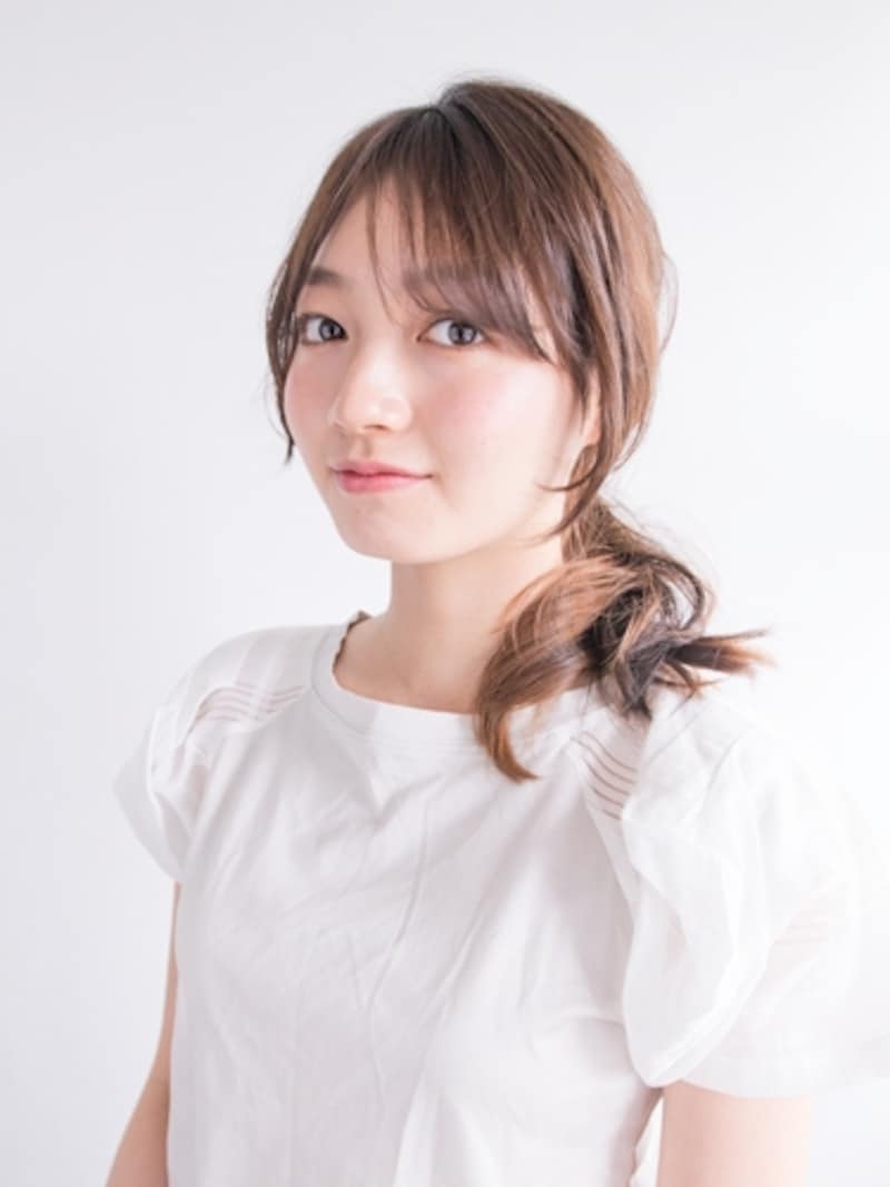 ベースの巻き方・ひとつ結び