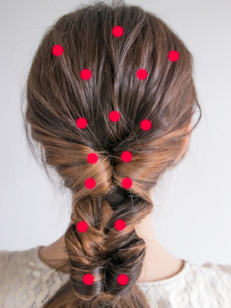 帽子を被る場合はむすび目の所だけでOK