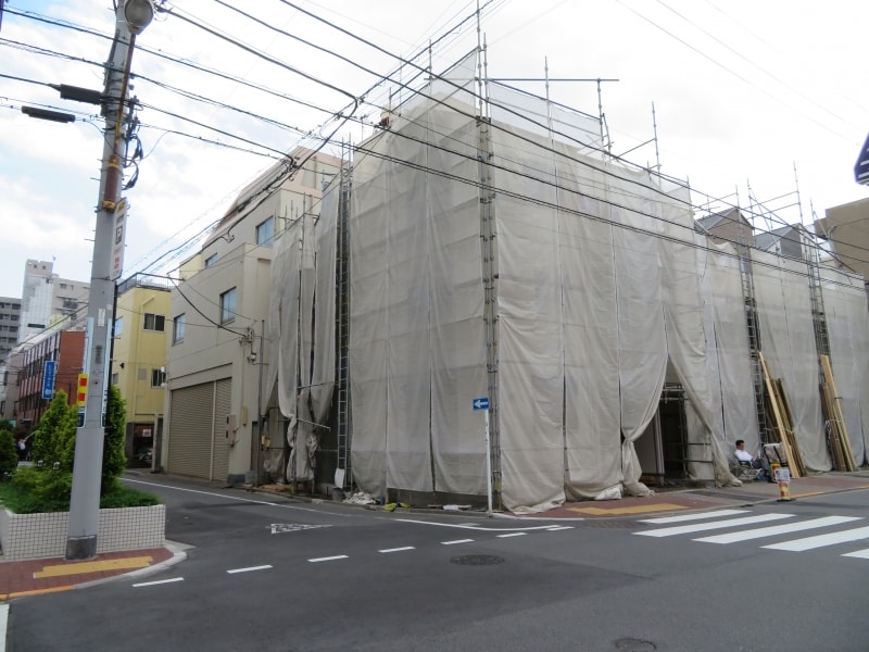 マンション建設現場