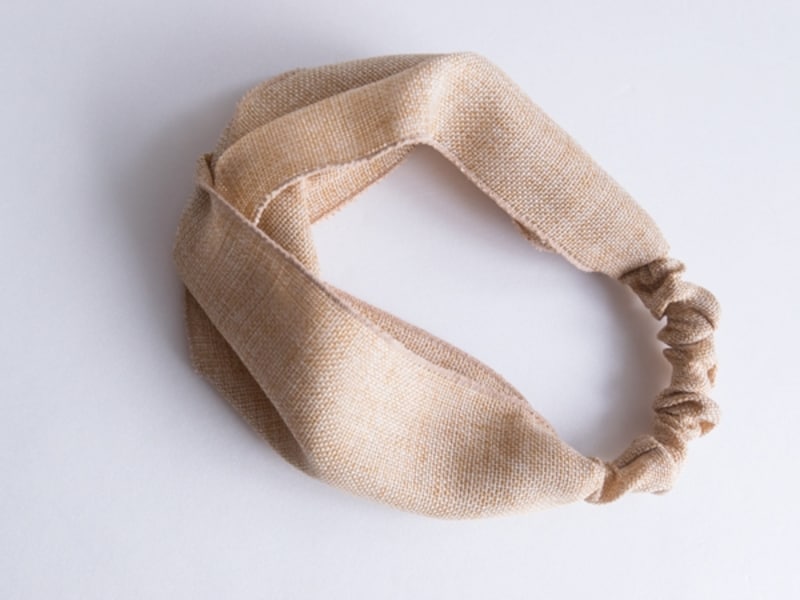 麻素材のターバン（スタイリスト私物）