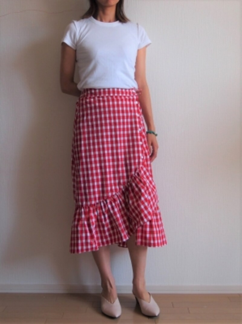 ギンガムチェックフリルスカートundefined4990円