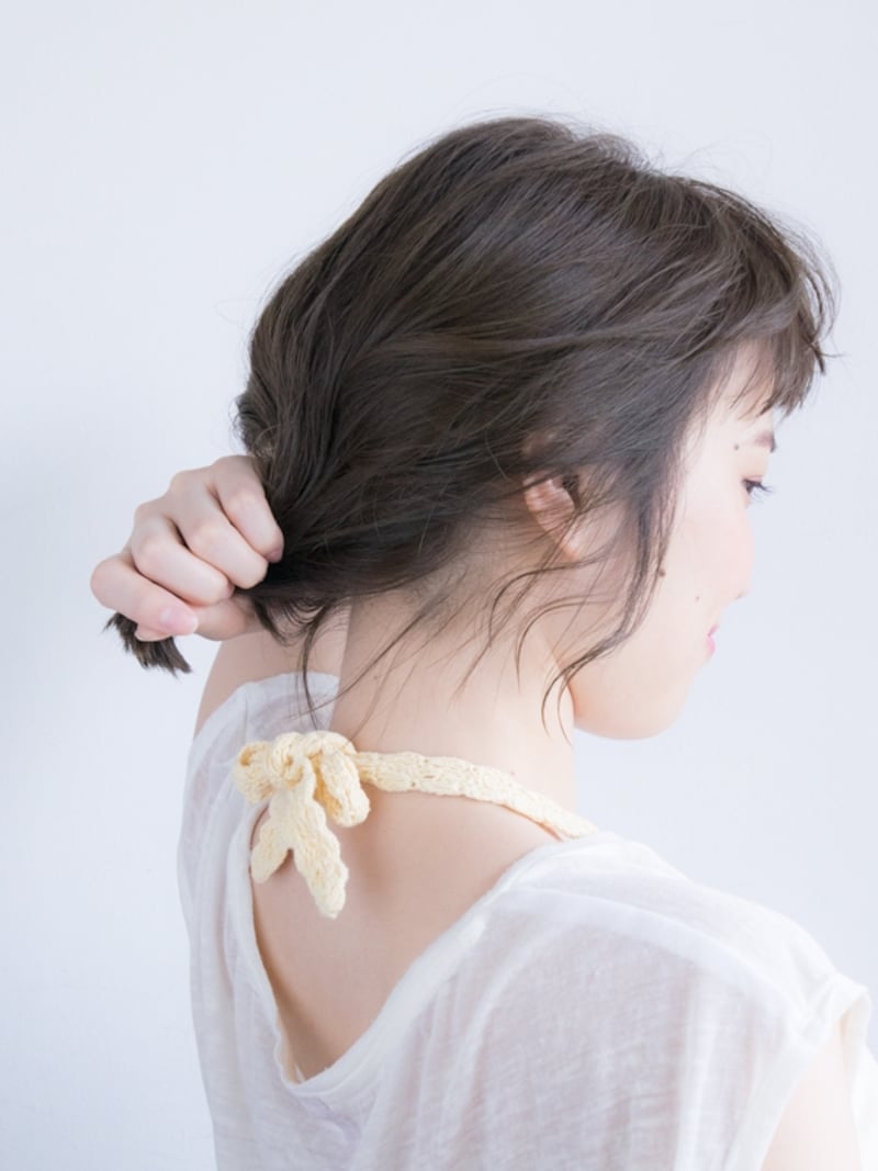 最後に毛先につける