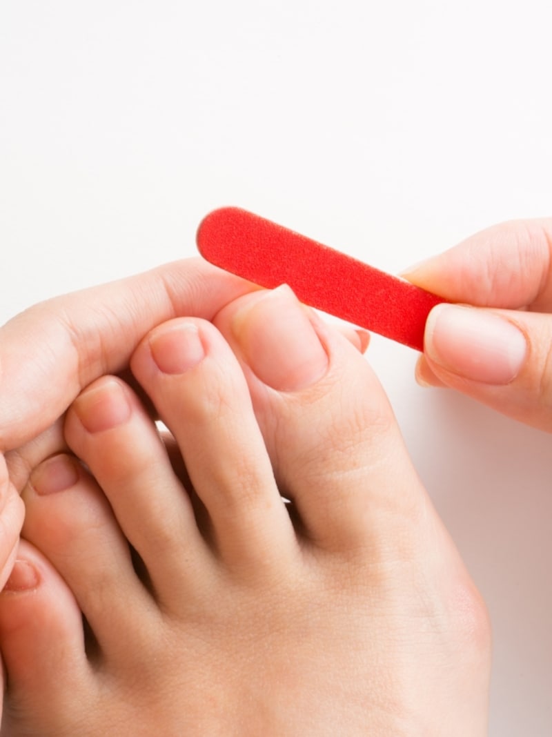 小さめのファイルで角を取る