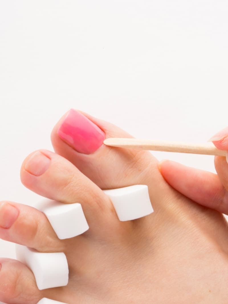 硬化する前にはみ出しをチェック