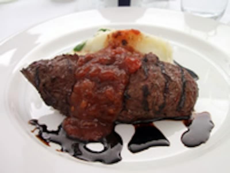 カンガルー肉のステーキ