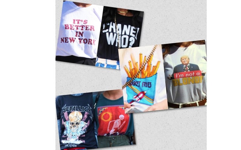 インスタ映えする「主張Tシャツ」