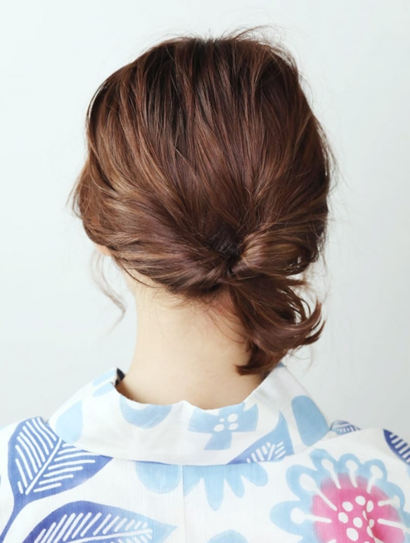 顔まわりを少し残してくるりんぱ