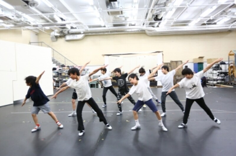 『ビリー・エリオット』稽古より。写真提供：ホリプロ