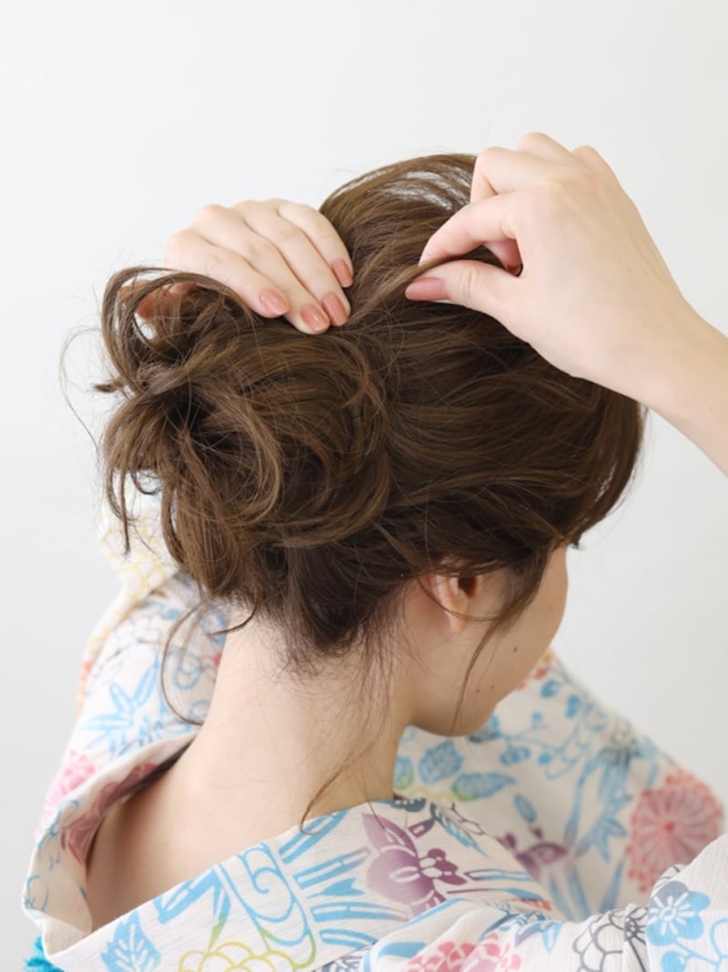 トップをふんわりとさせることで垢抜けた印象に