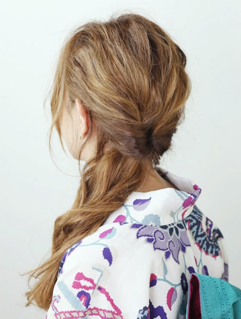 左側に寄せてくるりんぱをする