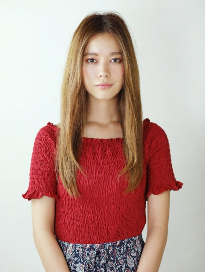 胸ラインのロングヘア