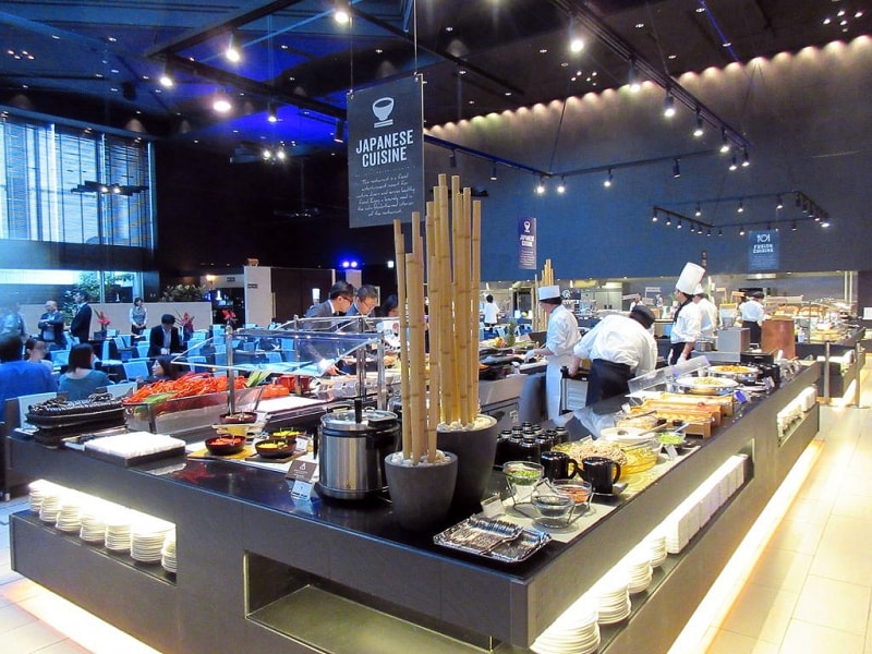 品川プリンスホテル 和食のブッフェ台