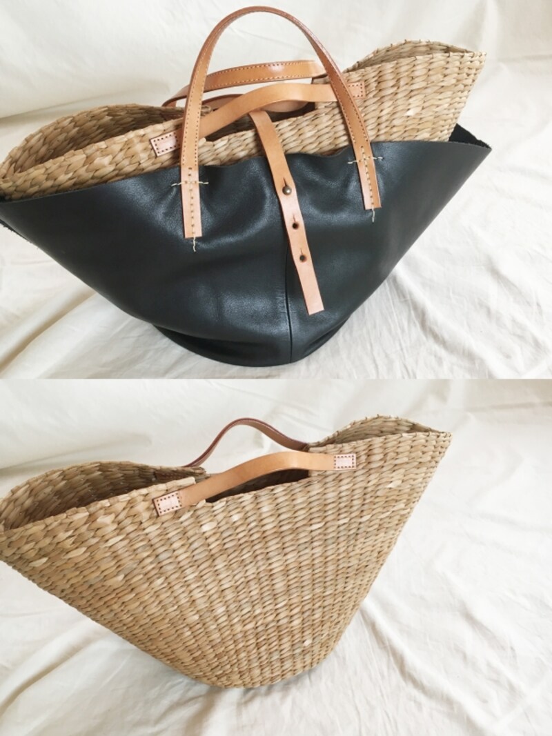 オールシーズン使える２WAYかごバッグ