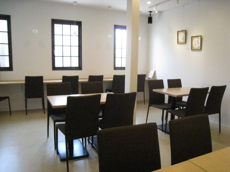 ２階の喫茶スペース。