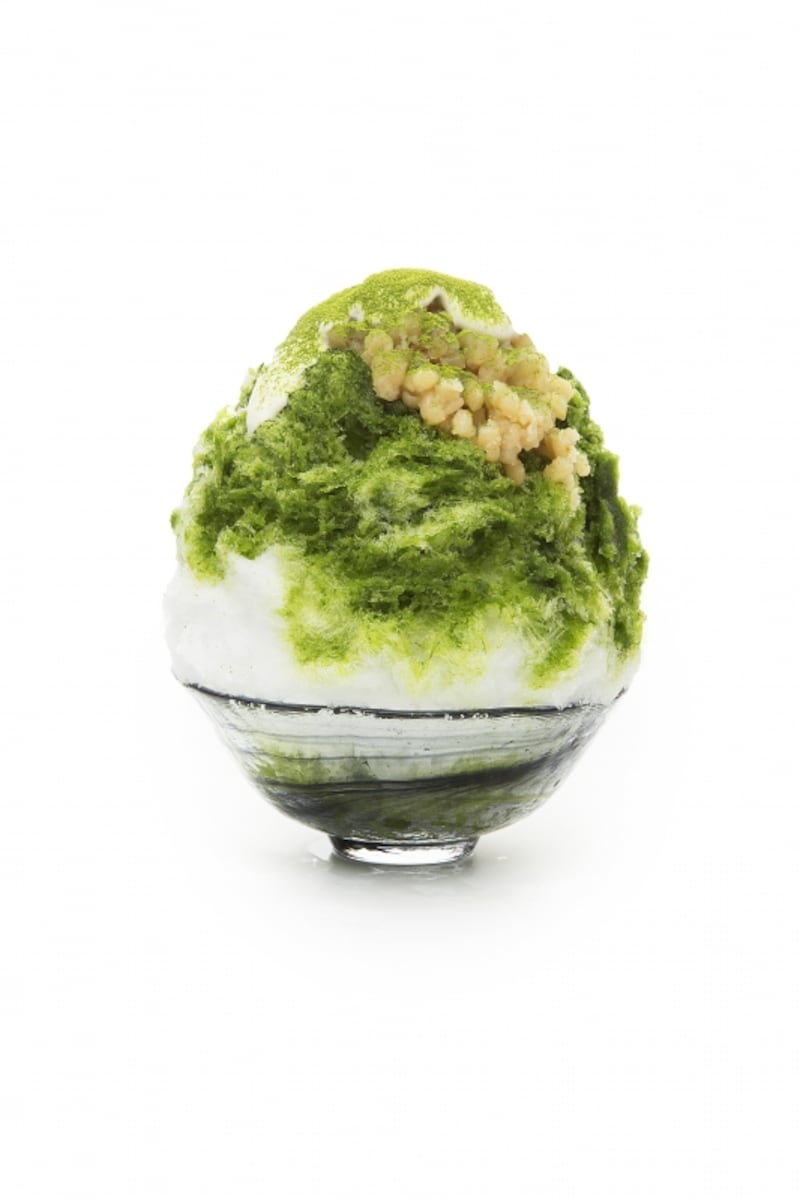 河越抹茶みるくと白あずき。