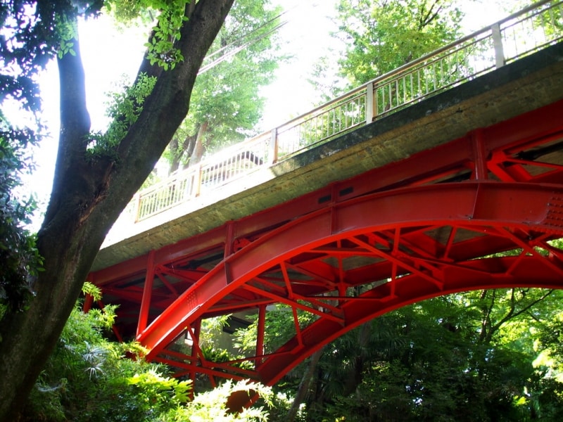 下界と上の世界のはざまのゴルフ橋