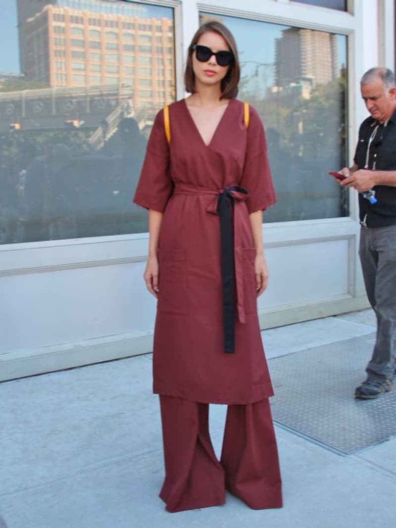 カシュクールワンピース