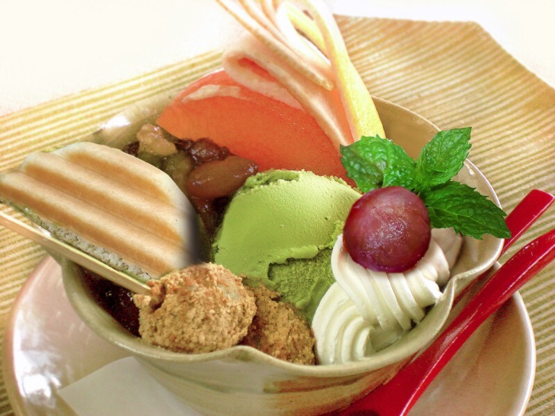 抹茶アイスパフェ