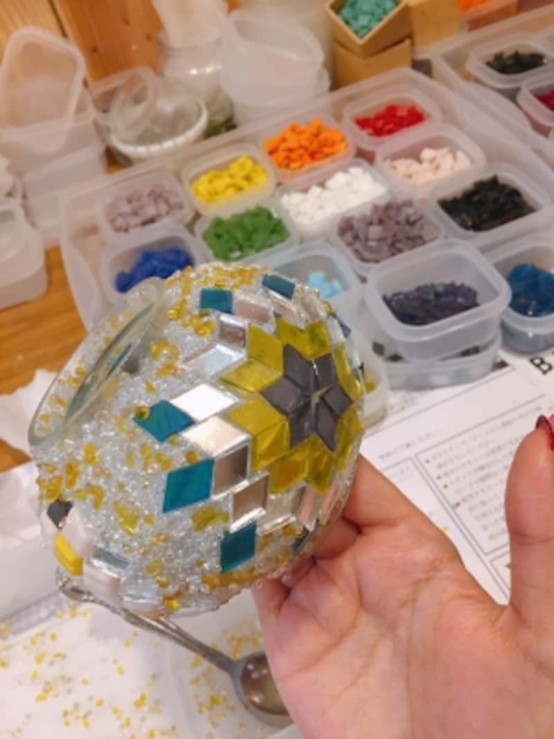 トルコランプ作成中