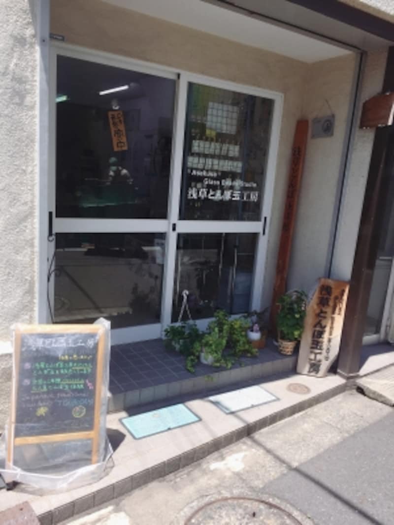 浅草とんぼ玉工房外観