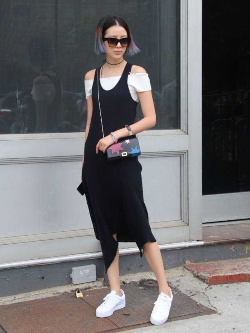 オフショルTにキャミワンピをオンundefined