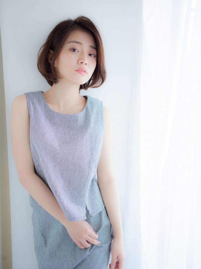 程よく色っぽい！30代に似合うワンレンボブスタイル
