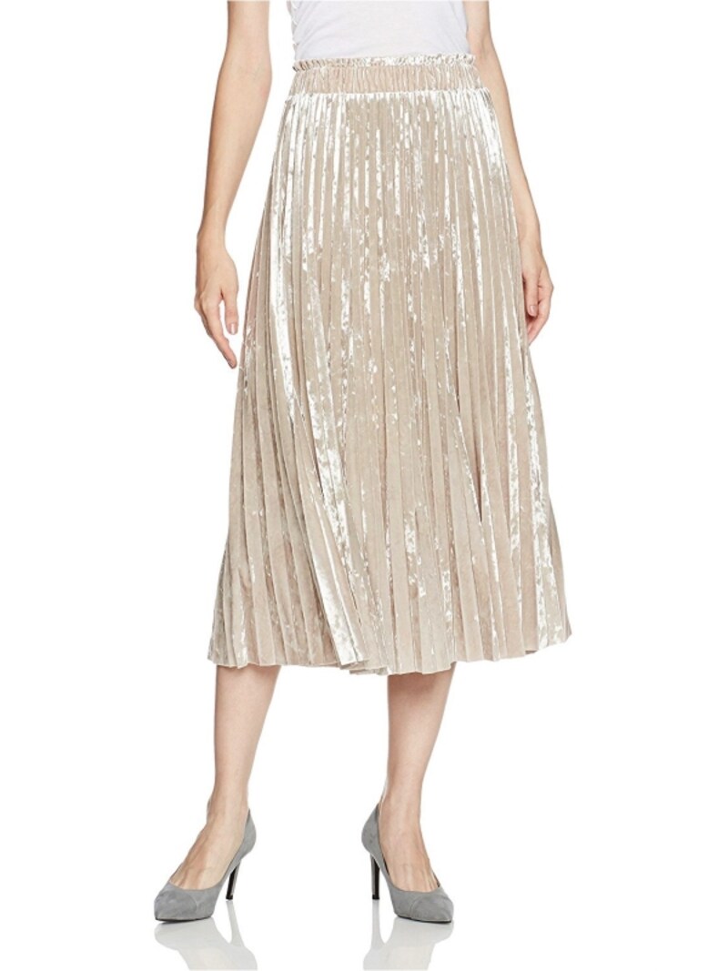 (グレースコンチネンタル)GRACE CONTINENTAL ベロアプリーツスカート