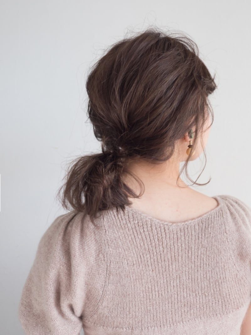 オフィスで使える簡単一つ結び(ひとつ結び)・お仕事用ポニーテール