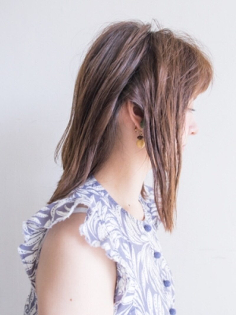 暑い日に 伸ばしかけボブに似合う簡単ヘアアレンジ ヘアアレンジ All About