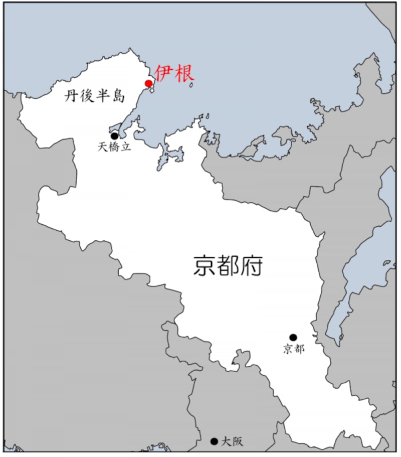 伊根の位置を示す地図