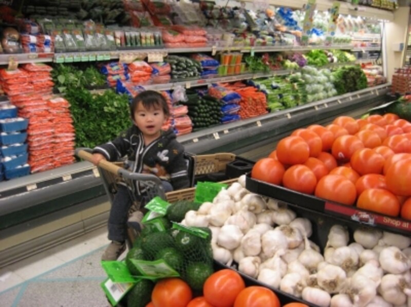 アメリカのスーパーにて