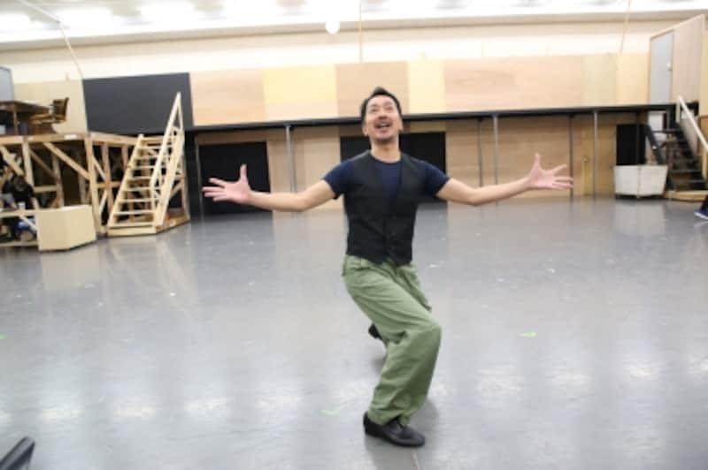 『パジャマゲーム』稽古より。撮影：花井智子