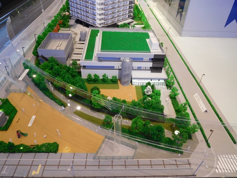 「シティタワーズ東京ベイ」に開業予定の保育施設の模型