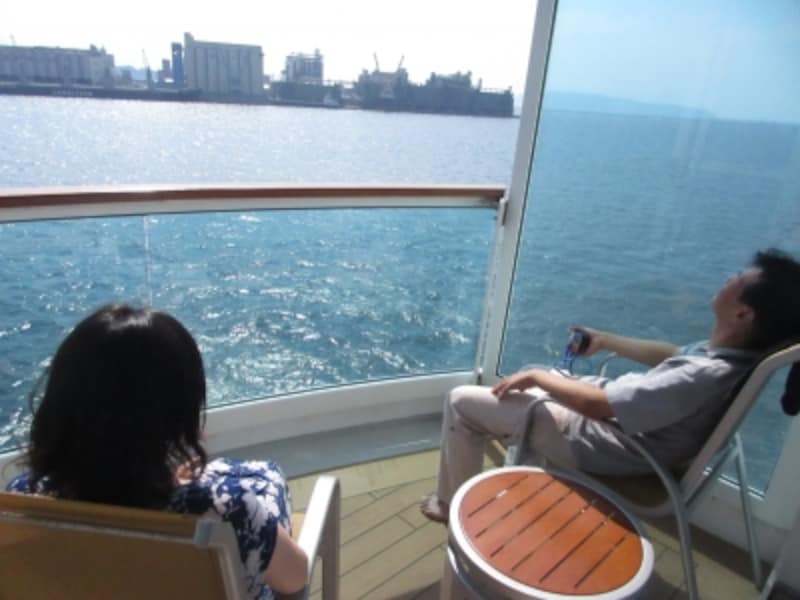 バルコニーは快適。終