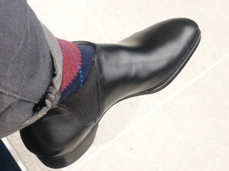 110周年記念 サイドゴアショートブーツ 着用時