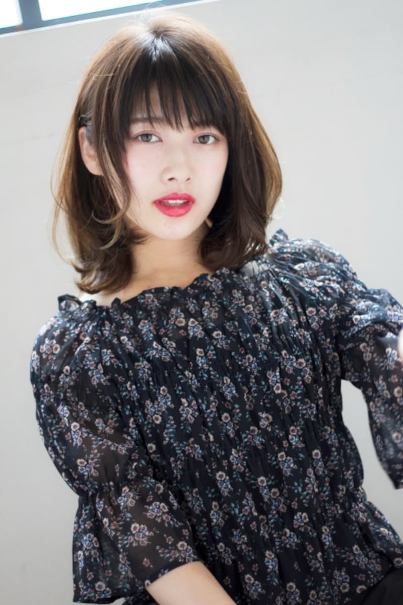 外ハネ×ミディアムレイヤー