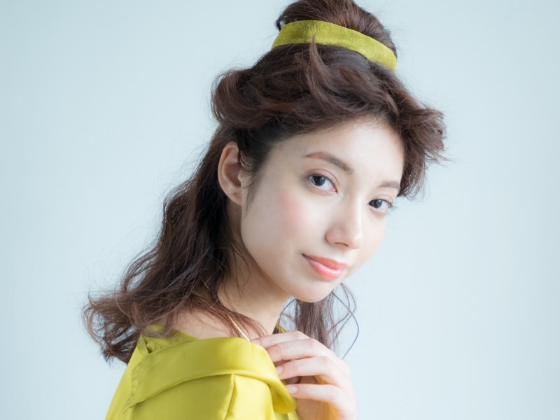 美女と野獣のベル風ヘアアレンジ