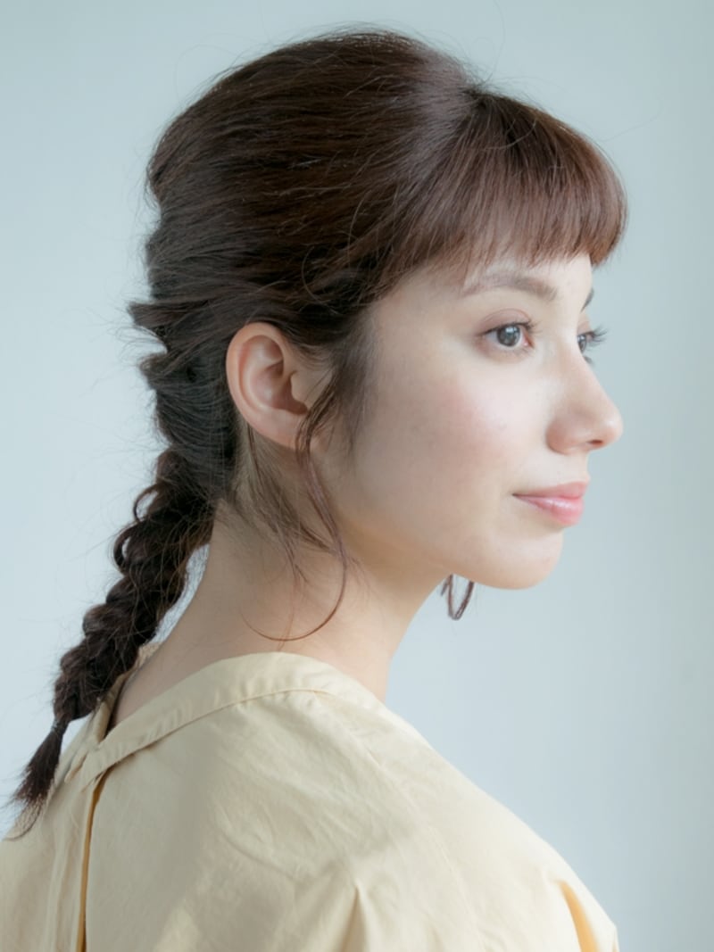 ゴムだけでできる編みこみ風フィッシュボーン