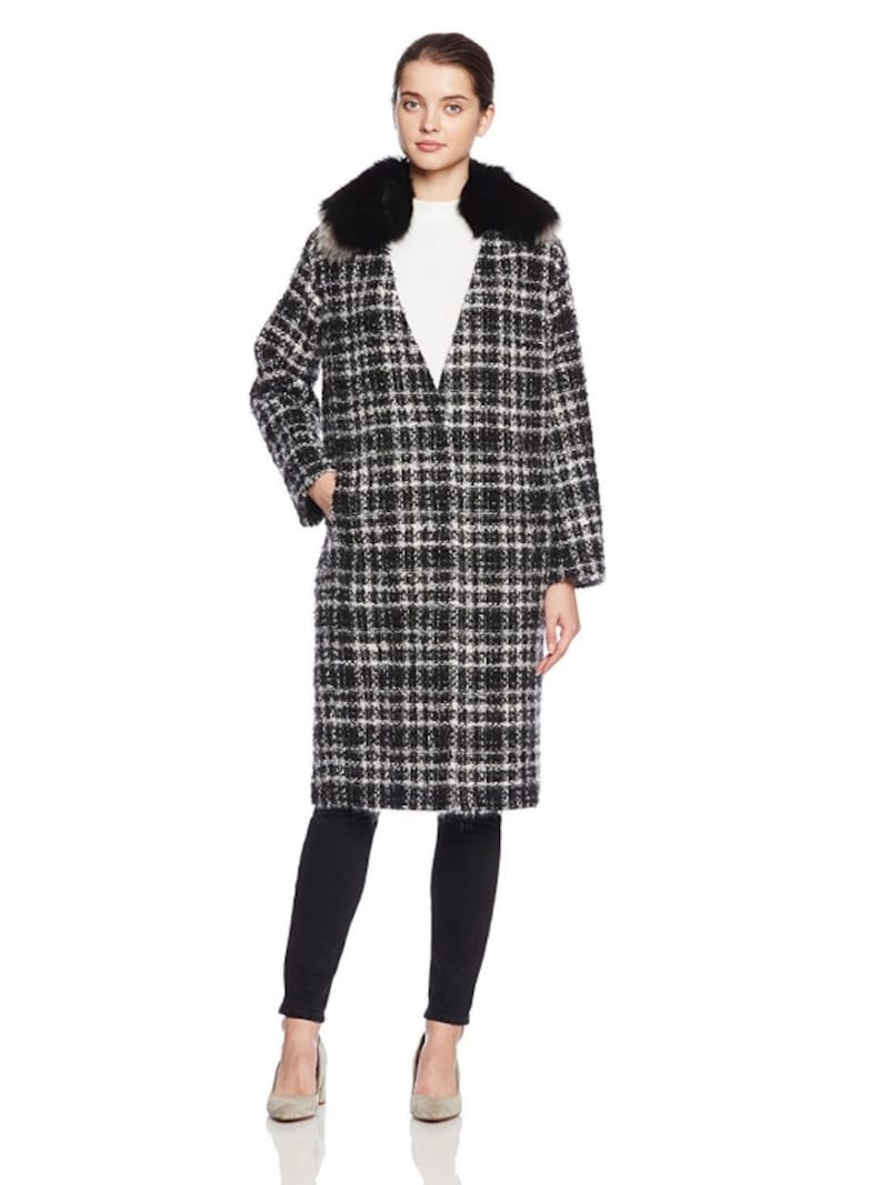 (グレースコンチネンタル)GRACE CONTINENTAL モヘヤツイードコート