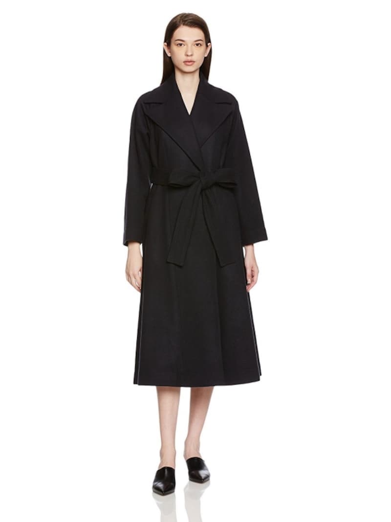 (エリン)ELIN Melton wrap coat