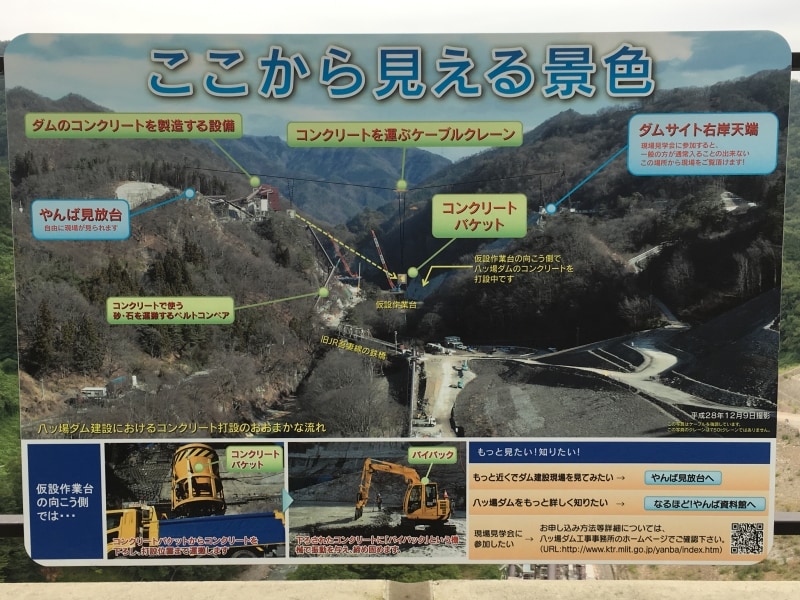 八ッ場大橋の解説看板