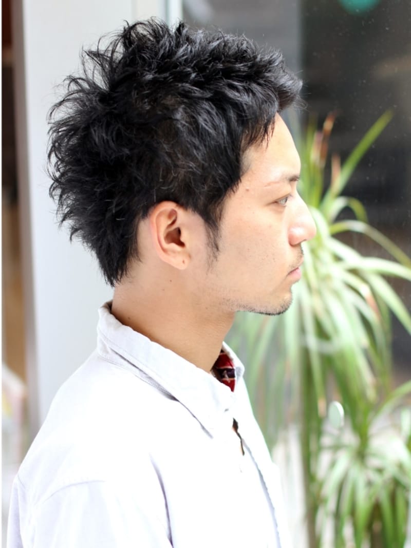 クセを活かしたメンズベリーショート