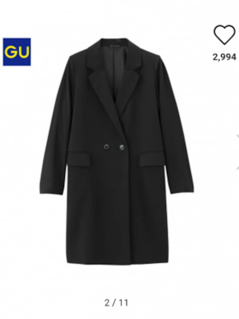 gu,アウター,ジャケット,コート,高みえ,チェスターコート