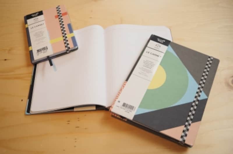 クオバディスとコラボした手帳。罫線に遊び心が。