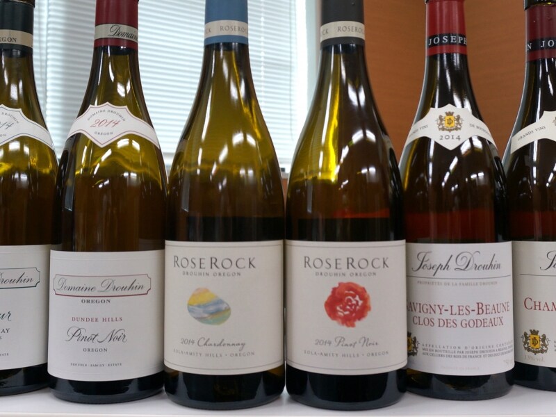 赤い丸に見えるのがローズロックの薔薇