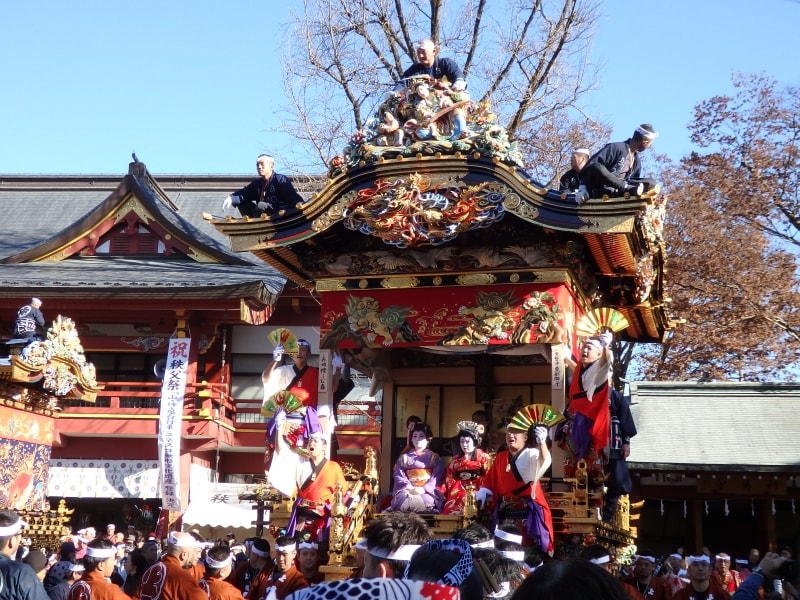 動く陽明門と称される秩父夜祭の山車