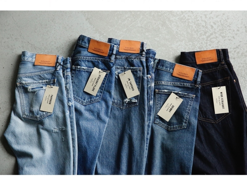 グローバルジーンズキャンペーンを実施する「MOUSSY（マウジー）」が発表した、5 タイプの新型ジーンズ