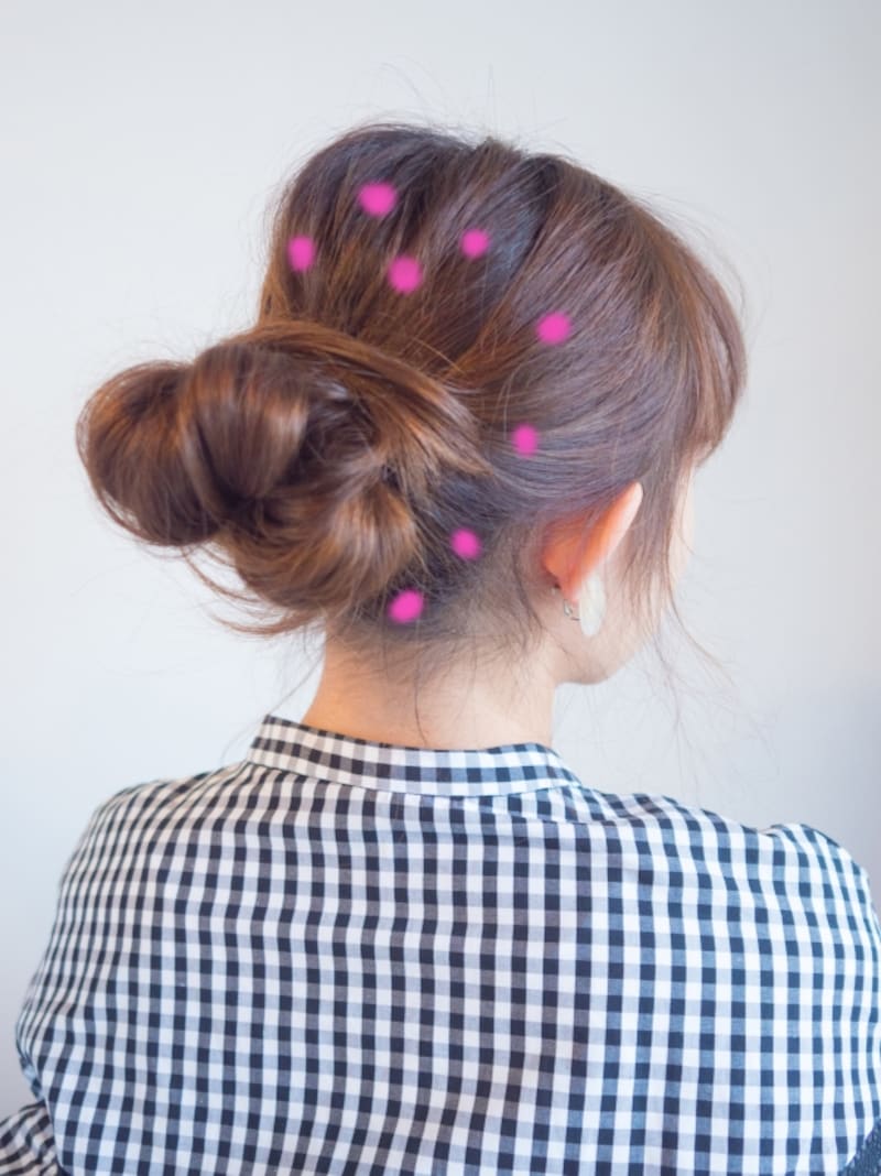 ランダムに見えるように互い違いに引き出す