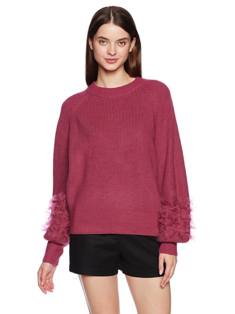 (シュープリーム ララ)Supreme.La.La. チュールリボンニットトップス