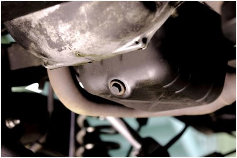写真2ドレンホール(オイル排出口)